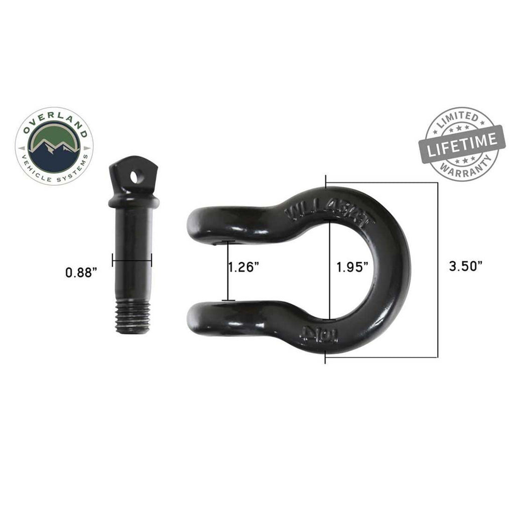 Recovery Shackle D-Ring 3/4" 4.75 Ton