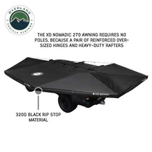 Load image into Gallery viewer, XD Nomadic 270 Degree Awning W/Lights &amp; Black Out - Black Body, Grey Trim &amp; Black Travel Cover
